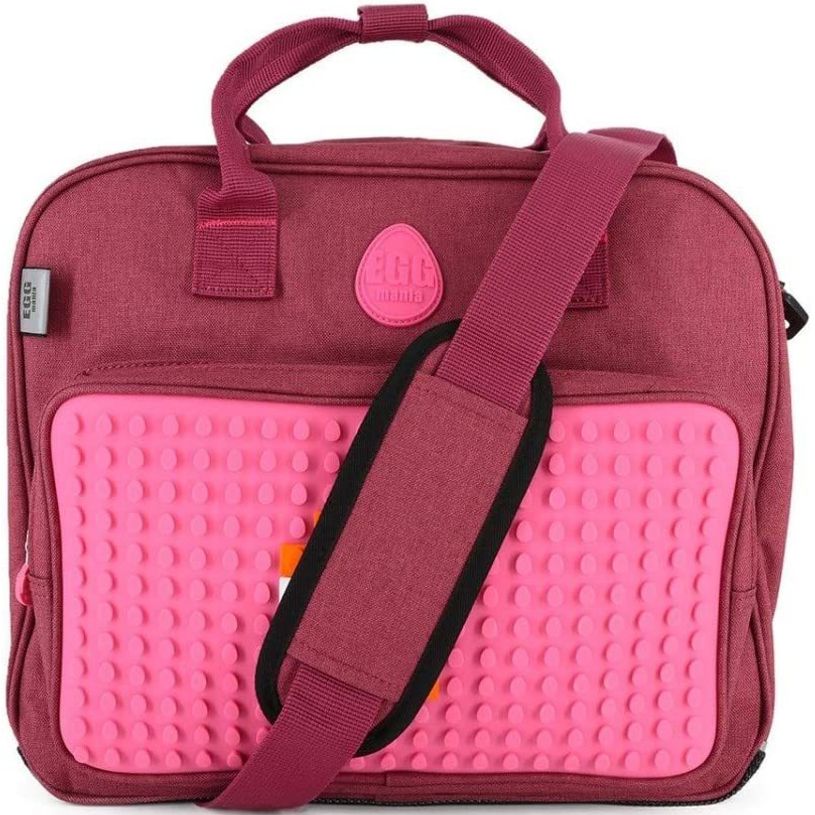 3606012735434-DDP EGGIS - Sac à personnaliser pour ordinateur  - gris ou rose - 31,5 x 26,5 x 10 cm-P_79436700_13-12