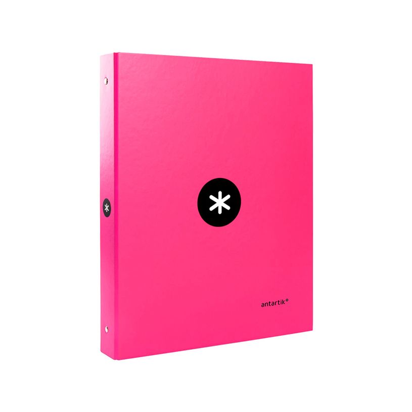 8423473596825-Antartik - Classeur à anneaux - Dos 40 mm - A4 - pour 225 feuilles - rose fluorescent-P_79436714_2-1