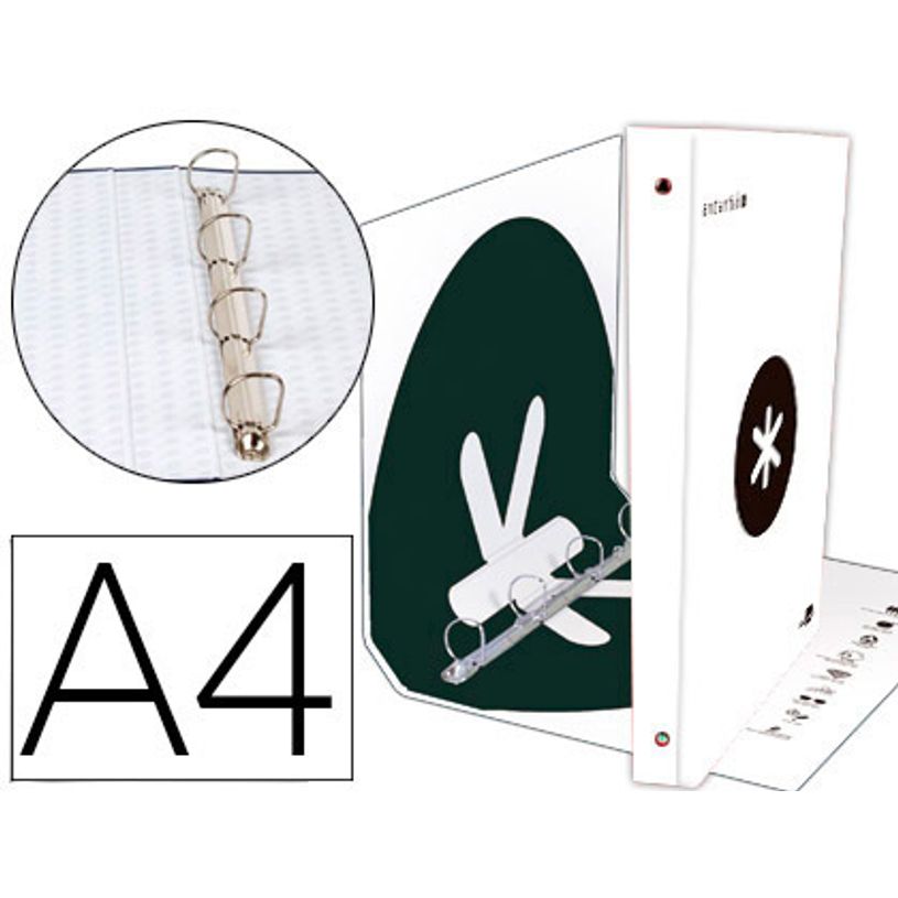 8423473596832-Antartik - Classeur à anneaux - Dos 40 mm - A4 - pour 225 feuilles - blanc-P_79436715_1-0