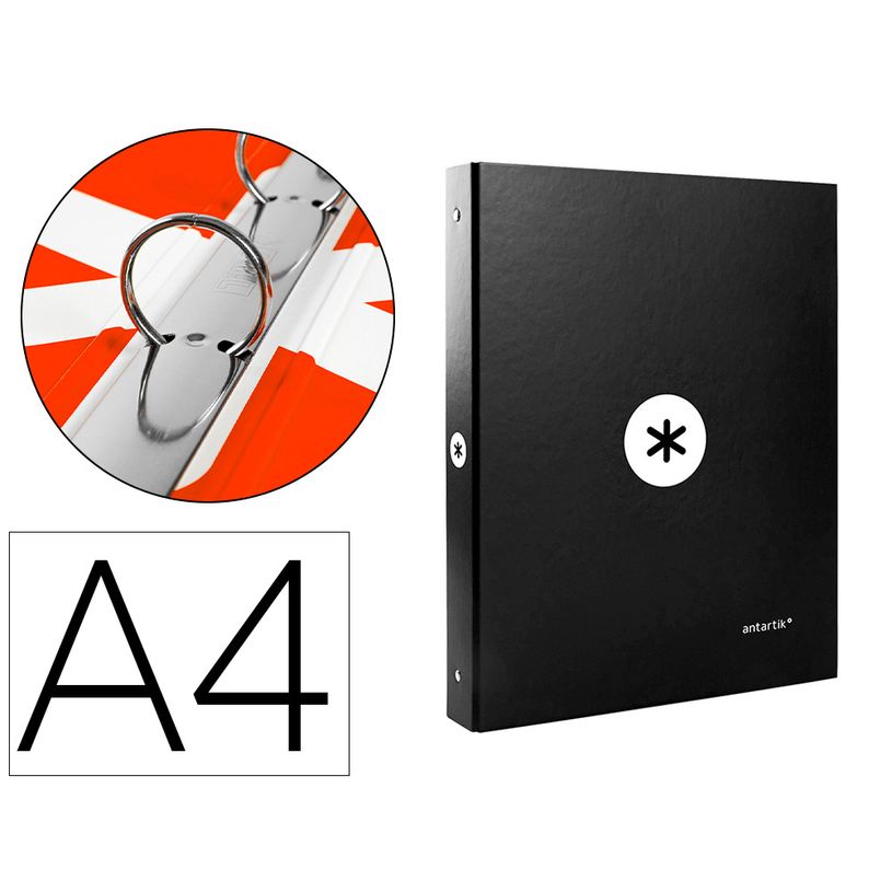 8423473596849-Antartik - Classeur à anneaux - Dos 40 mm - A4 - pour 225 feuilles - noir-P_79436716_1-0