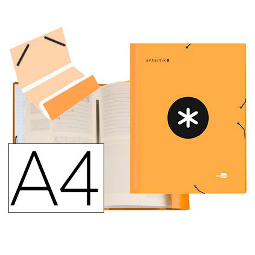 8423473628885-Antartik - Trieur 12 positions - A4 - orange fluo-P_79436723_1-0