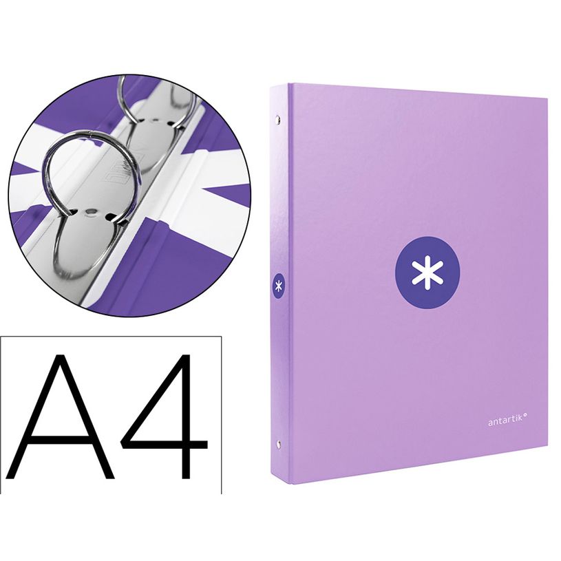 8423473880948-Antartik - Classeur à anneaux - Dos 25 mm - A4 - violet-P_79436784_1-0