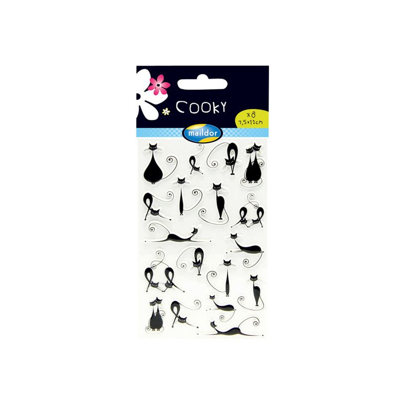 3065505604167-Maildor - 1 feuille gommettes chats-P_79436828_1-1