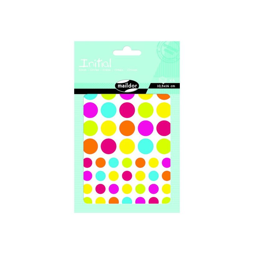 3609510910426-Maildor - 4 feuilles gommettes rond - coloris assortis-P_79436878_3-2