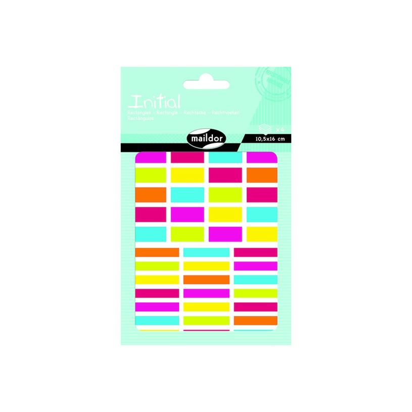 3609510910440-Maildor - 4 feuilles gommettes rectangle - coloris assortis-P_79436880_3-2