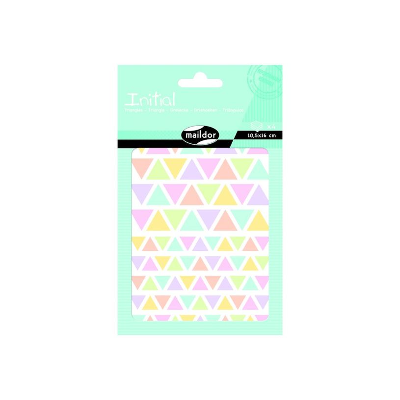 3609510910457-Maildor - 4 feuilles gommettes triangle - coloris assortis-P_79436881_3-2