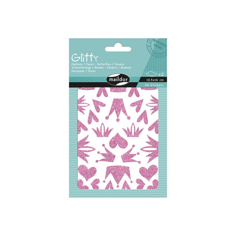 3609510910730-Maildor - 2 feuilles gommettes couronnes - rose-P_79436889_1-2