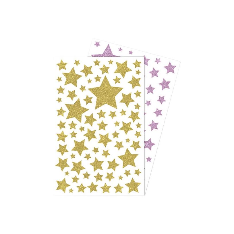 3609510911508-Maildor - 2 feuilles gommettes étoiles - rose et rose-P_79436920_4-0