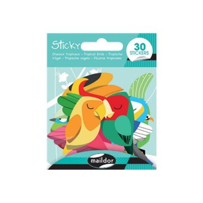 3609510911782-Maildor - 1 feuille gommettes oiseaux tropicaux-P_79436933_3-0