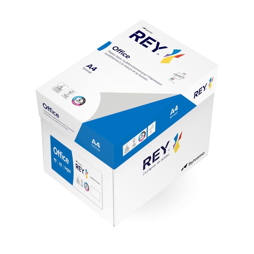 3141728704775-Rey Office - Papier blanc - A4 (210 x 297 mm) - 80 g/m² - 2500 feuilles (carton de 5 ramettes)--1