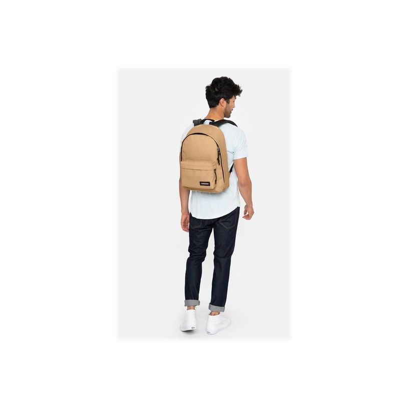 2012349441121-EASTPAK Out Of Office - Sac à dos beige avec compartiment pour ordinateur portable-P_79437124_5-4
