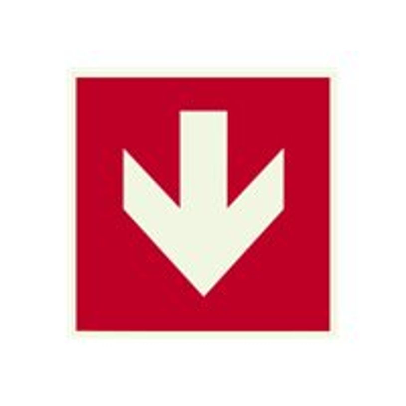 8711234126993-Pickup - Panneau adhésif - 150 x 150 mm - flèche vers le bas rouge-P_79437190_1-0