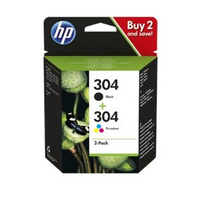 192545191432-HP 304 - Pack de 2 - noir et 3 couleurs - cartouche d'encre originale (3JB05AE)-P_79437192_3-0
