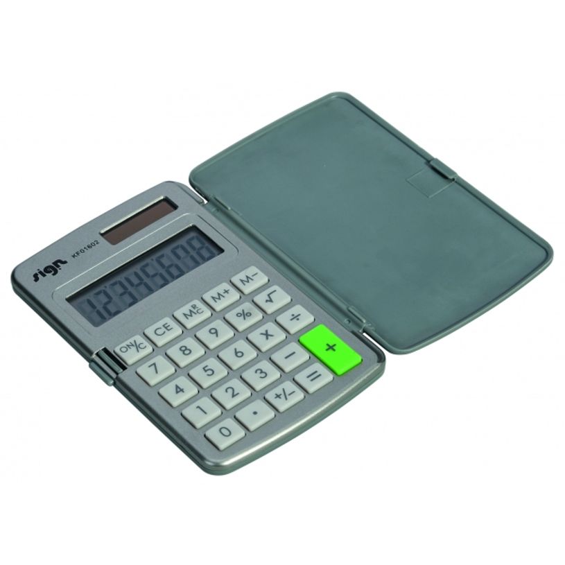 3173740237337-Calculatrice de poche Sign KF01602 - 8 chiffres - alimentation batterie et solaire-P_79437201_3-2