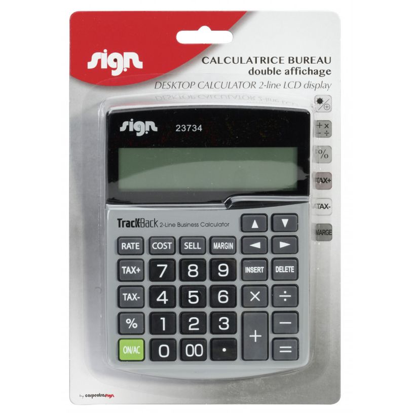3173740237344-Calculatrice de poche Sign  - 12 chiffres -  alimentation batterie et solaire-P_79437202_2-1