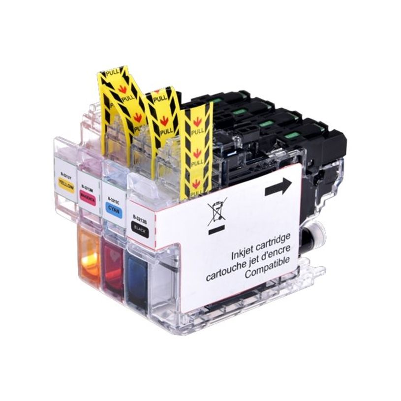 3584770907228-Cartouche compatible Brother LC3213 - Pack de 4 - noir, cyan, magenta, jaune - Uprint-P_79437213_1-0