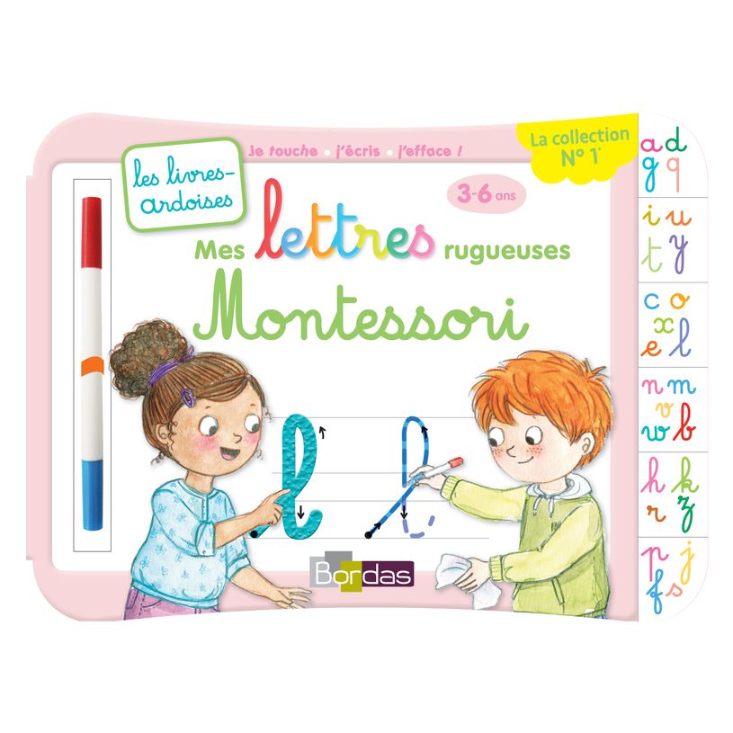 9782047357057-Livres-ardoises - Mes lettres rugueuses Montessori - 3 à 6 ans - editions bordas 2019-P_79437290_1-0