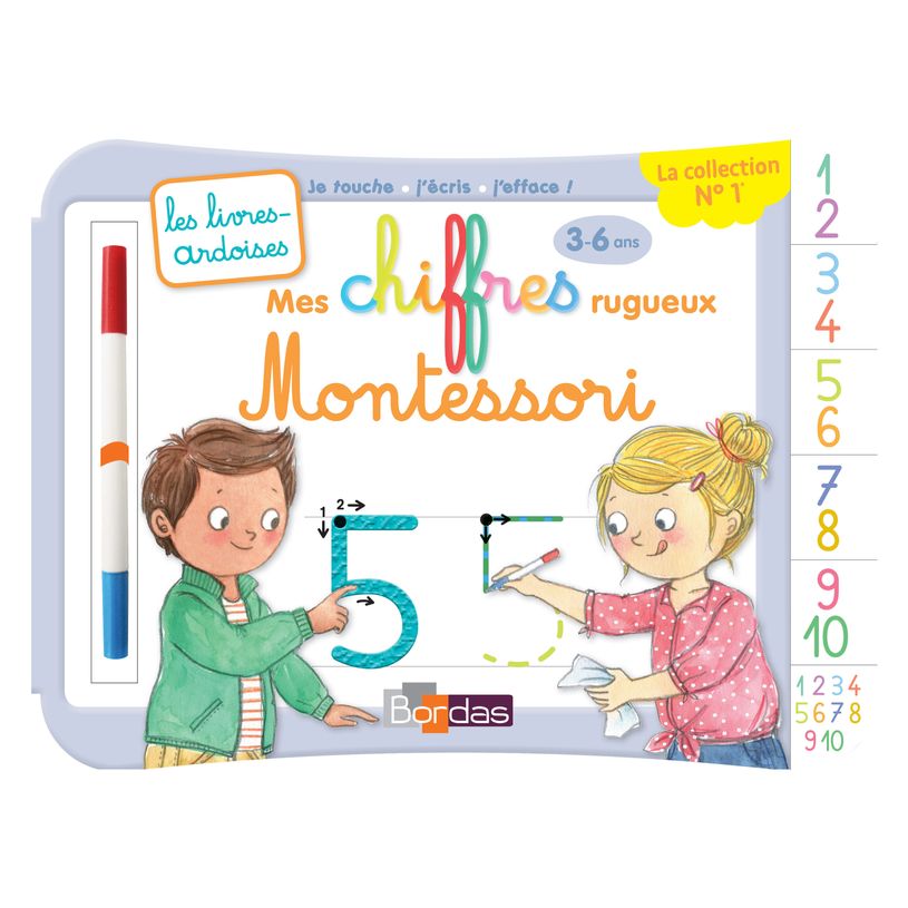 9782047357064-Livres-ardoises - Mes chiffres rugueux Montessori - 3 à 6 ans - editions bordas 2019-P_79437291_3-0