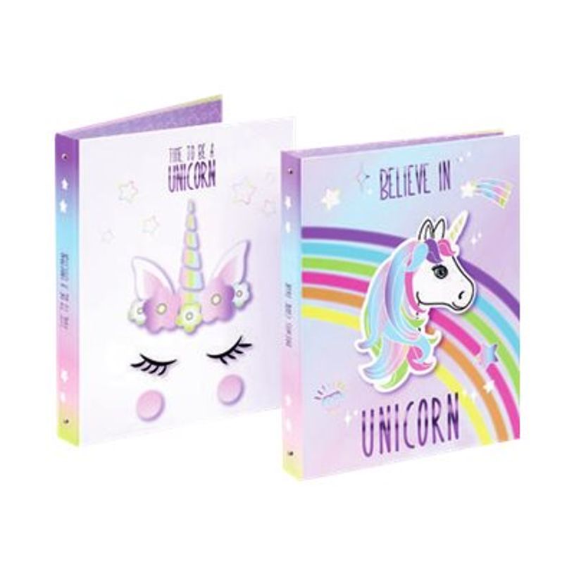3135252008096-Viquel Unicorn - Classeur à anneaux - Dos 40 mm - A4 - pour 225 feuilles-P_79437589_2-1