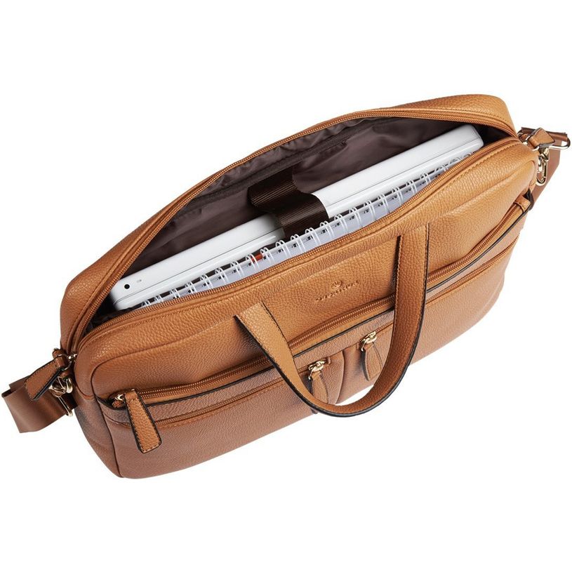 3108723213725-Oberthur Lady Bradford - Sacoche pour ordinateur portable 15,6" - camel-P_79437639_4-2