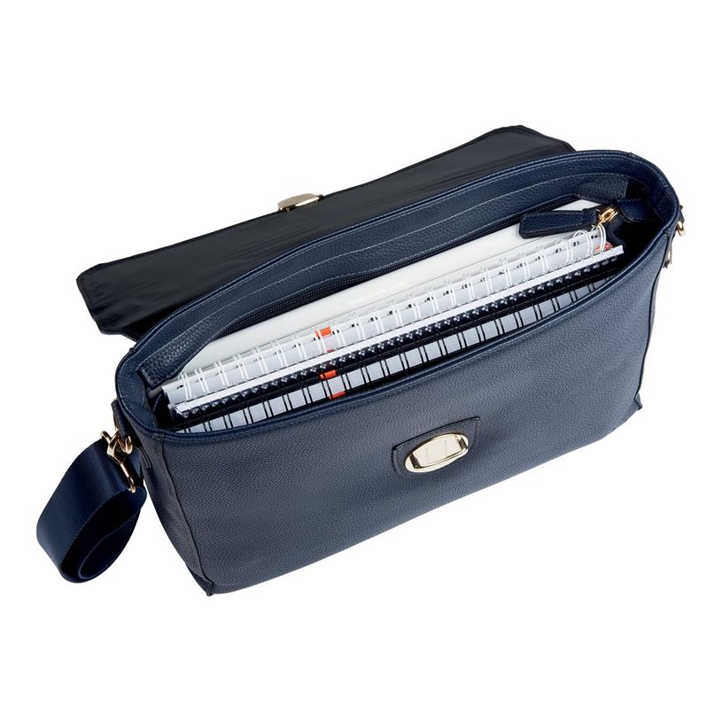 3108723263744-Oberthur Lady Bradford - Cartable rigide 2 compartiments - marine - 29 x 11,5 x 36 cm-P_79437643_1-2