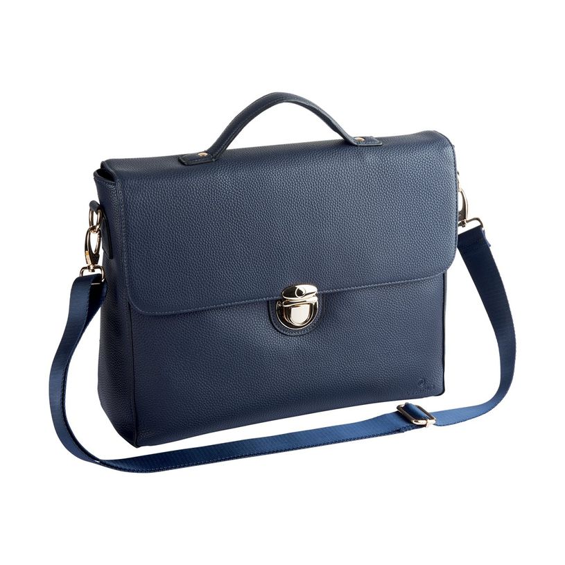 3108723263744-Oberthur Lady Bradford - Cartable rigide 2 compartiments - marine - 29 x 11,5 x 36 cm-P_79437643_5-3