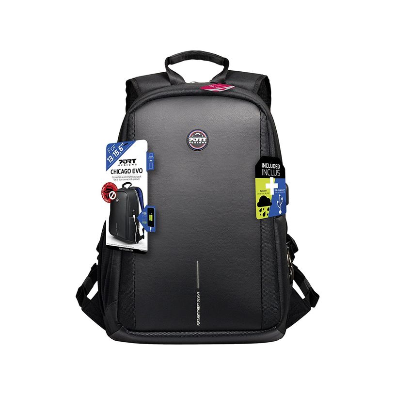 3567044005080-Port Designs Chicago Evo - Sac à dos antivol pour ordinateur portable 13-15,6" - noir-P_79437688_8-7