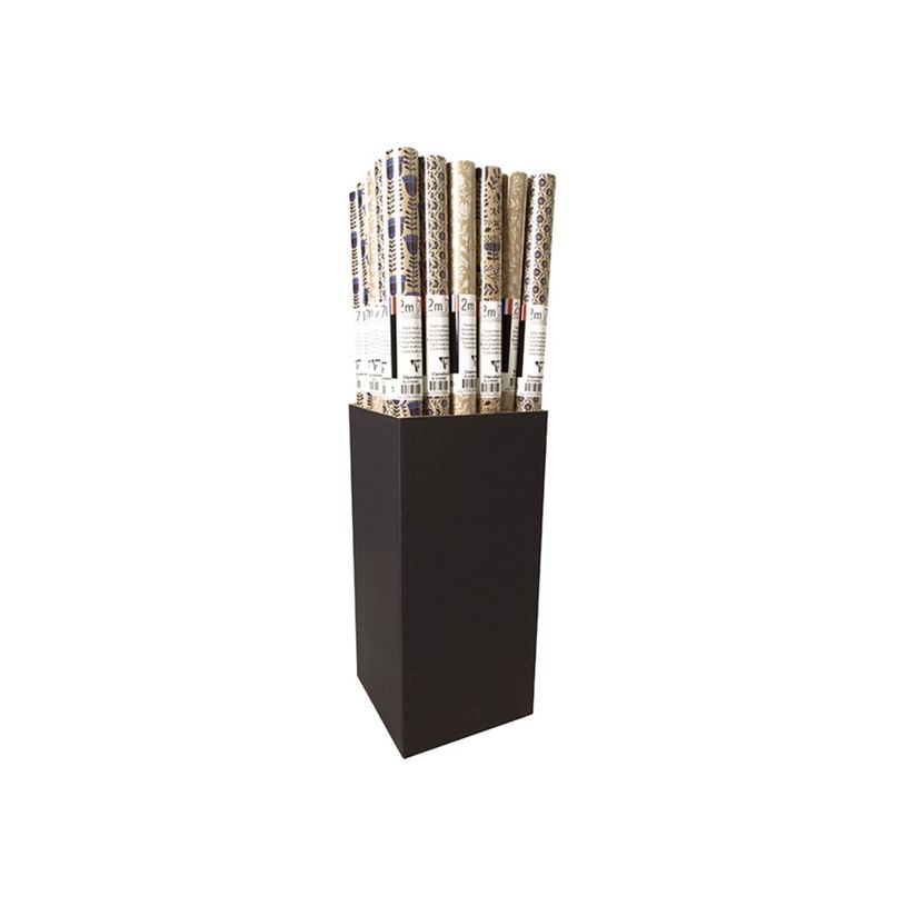 3329682238202-Clairefontaine - Papier cadeau kraft - 70 cm x 2 m - 70 g/m² - différents motifs disponib-P_79437831_6-0