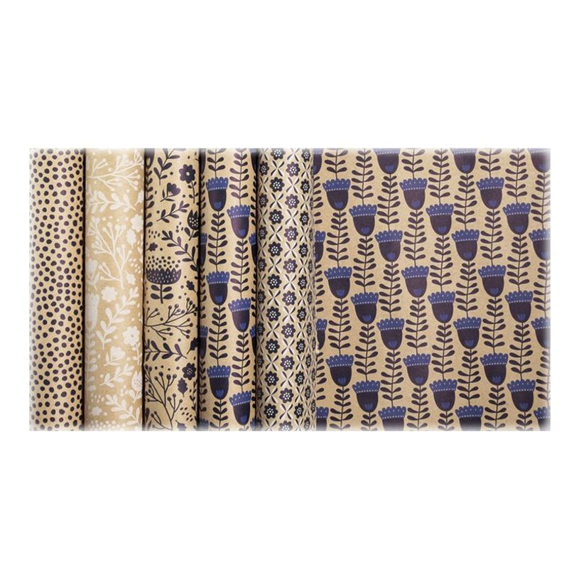 3329682238202-Clairefontaine - Papier cadeau kraft - 70 cm x 2 m - 70 g/m² - différents motifs disponib-P_79437831_7-1