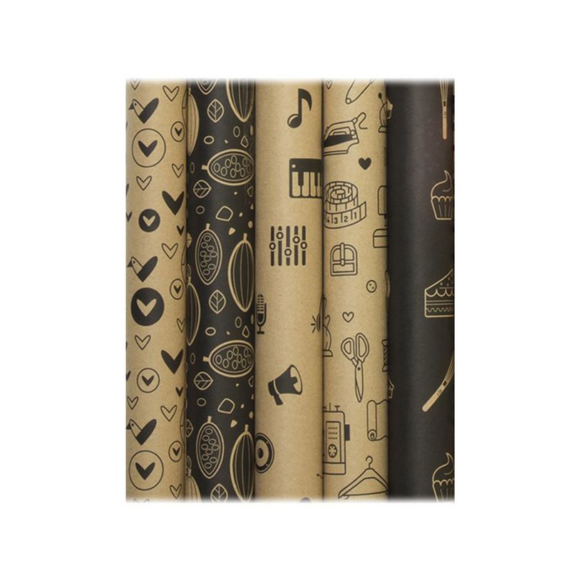 3329682238264-Clairefontaine - Papier cadeau kraft - 70 cm x 2 m - 70 g/m² - motif pictos 2.0-P_79437835_2-1