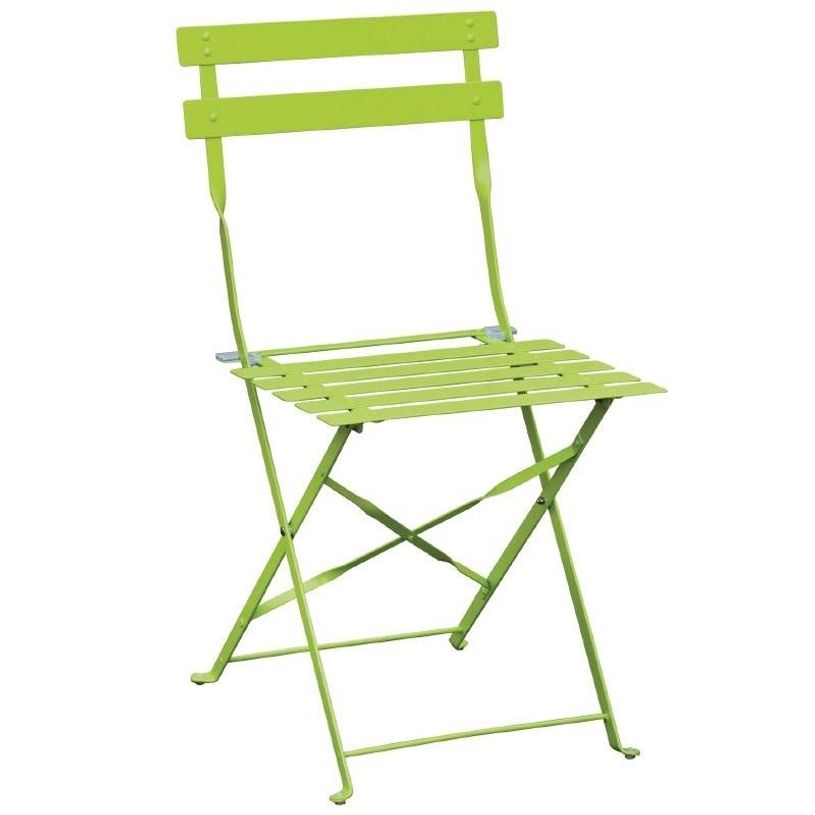 3700339880874-Lot de 2 chaises pliantes pour table de terrasse - Vert anis-P_79437858_1-0