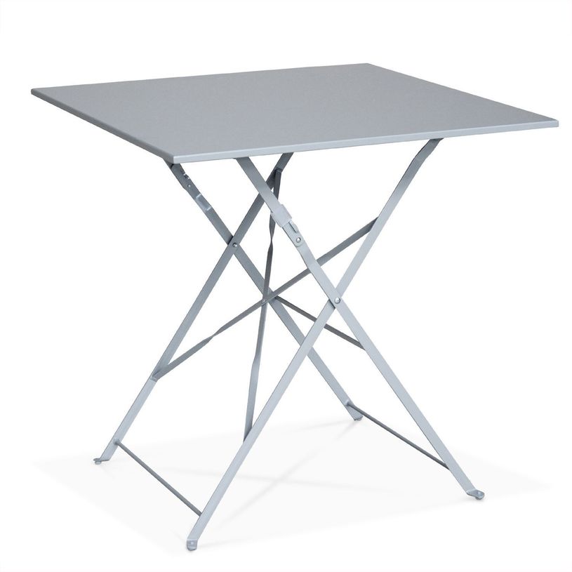 3700339880928-Table pliante de terrasse - L60 x H71 x P60 cm - Gris-P_79437863_1-0