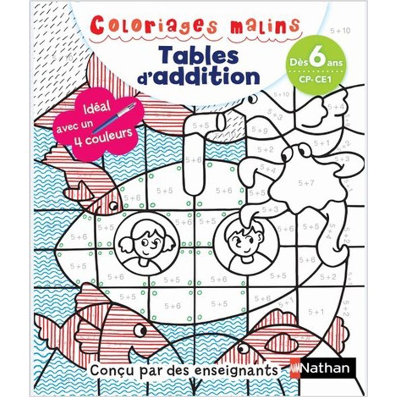 9782091933597-Coloriages malins bic - Tables d'addition magiques - CP/CE1 - dès 6 ans-P_79437983_1-0