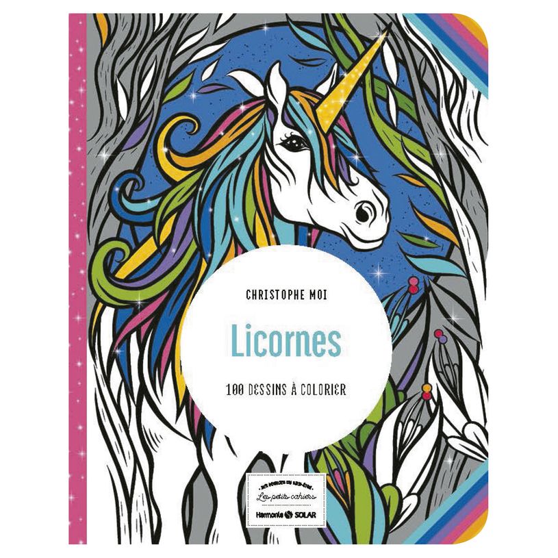 9782263160615-Licorne - 100 dessins à colorier - Les petits cahiers aux sources du bien-être-P_79437988_1-0