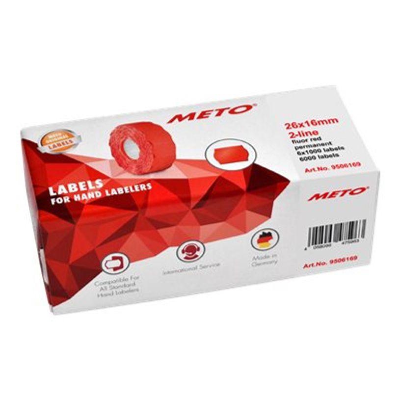 4058096475963-METO Proline - Boîte de 6 rouleaux de 1000 étiquettes permanentes - 26 x 16 mm - rouge - -P_79438084_1-0