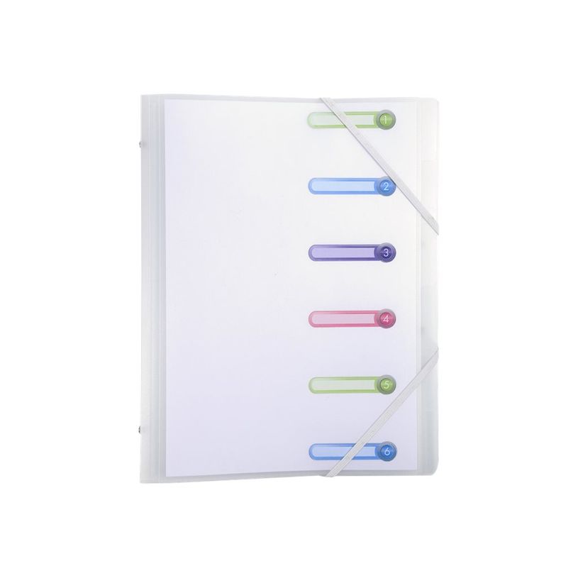 3130630561774-Exacompta Chromaline - Trieur polypro 6 positions - incolore-P_79438086_3-0