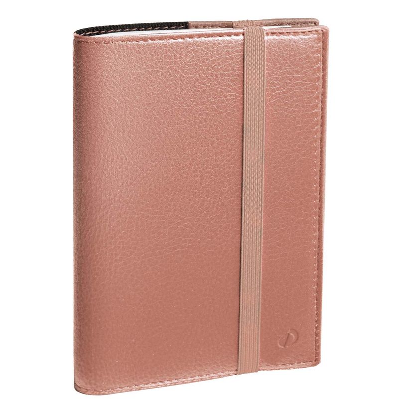 3371010426652-Agenda spiralé à élastique Time & Life Large - 1 semaine sur 2 pages - 16 x 24 cm - cuivre - Quo Vad--0