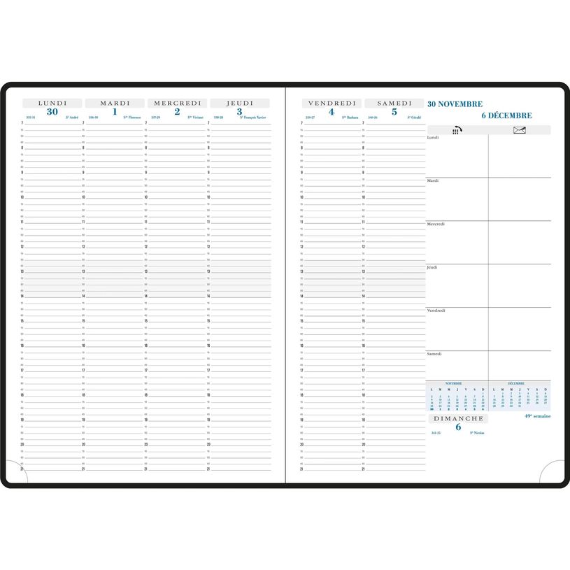 3660942065672-Agenda de bureau Volga Consultations 29 - 1 semaine sur 2 pages - 21 x 29,7 cm - disponible dans différentes cou--3