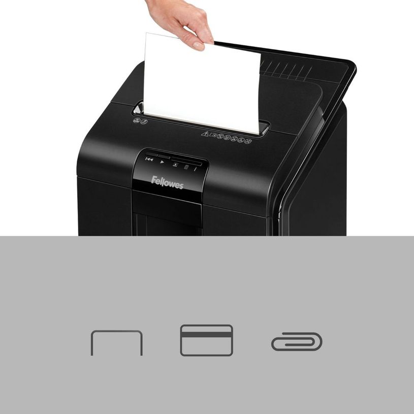 0043859741854-Destructora automática Fellowes AutoMax 100M corte en mini partículas P-4 hasta 100 hojas--3