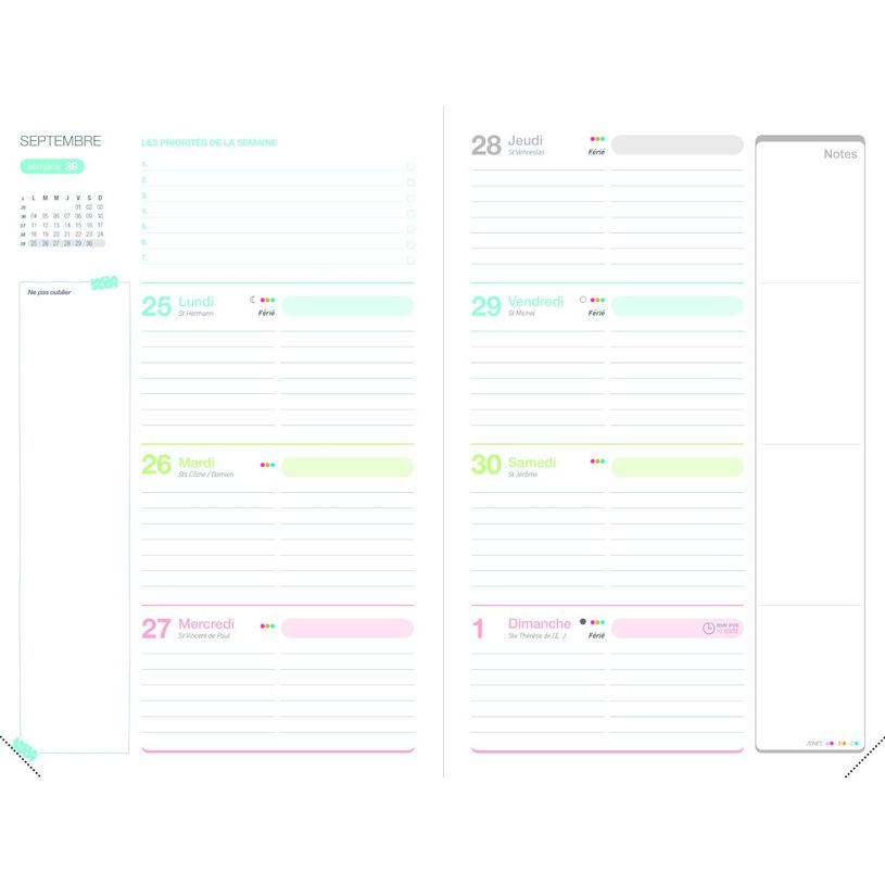 3147280153990-Lecas Katt - Agenda 1 semaine sur 2 pages - 16 x 24 cm - différents modèles disponibles--7
