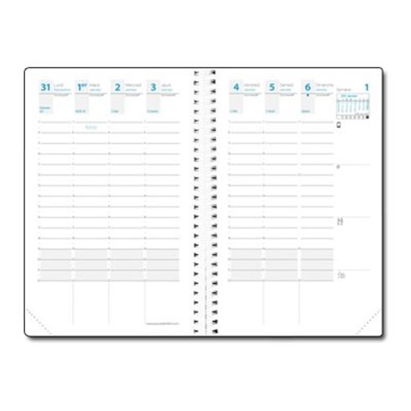 3371010426737-Quo Vadis - Agenda - Spiralé avec répertoire - Time & Life Pocket - Semainier Planning - Français - Beige - 13 mois de déc-P_79438200_1-8