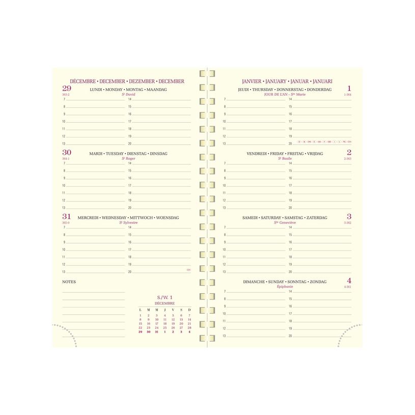 3660942065481-Agenda de poche spiralé Volga Eurotime 16S - 1 semaine sur 2 pages - 9 x 16 cm - disponible dans diff-P_79438231_1-5