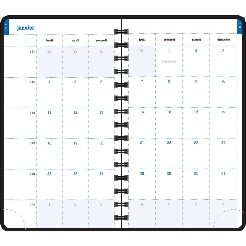 3660942065498-Agenda de poche spiralé à élastique Millenium Lady 16W - 1 semaine sur 2 pages - 9 x 16 cm - disponible dans diff-P_79438232_5-4