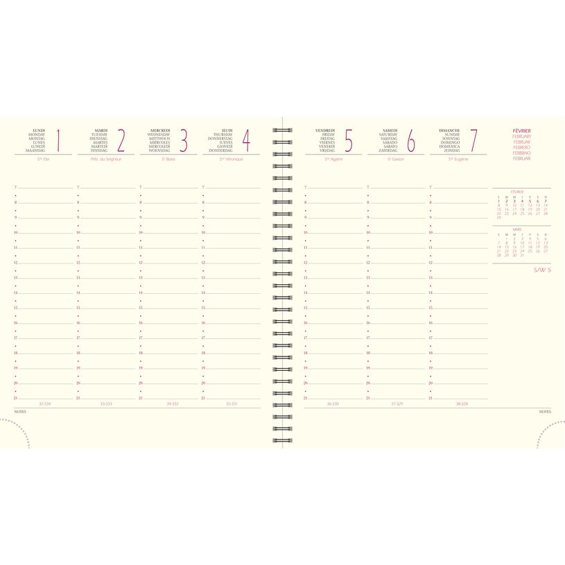 3660942065566-Agenda spiralé Fall Eurotime 18S - 1 semaine sur 2 pages - 15 x 17 cm - disponible dans diff-P_79438238_7-3