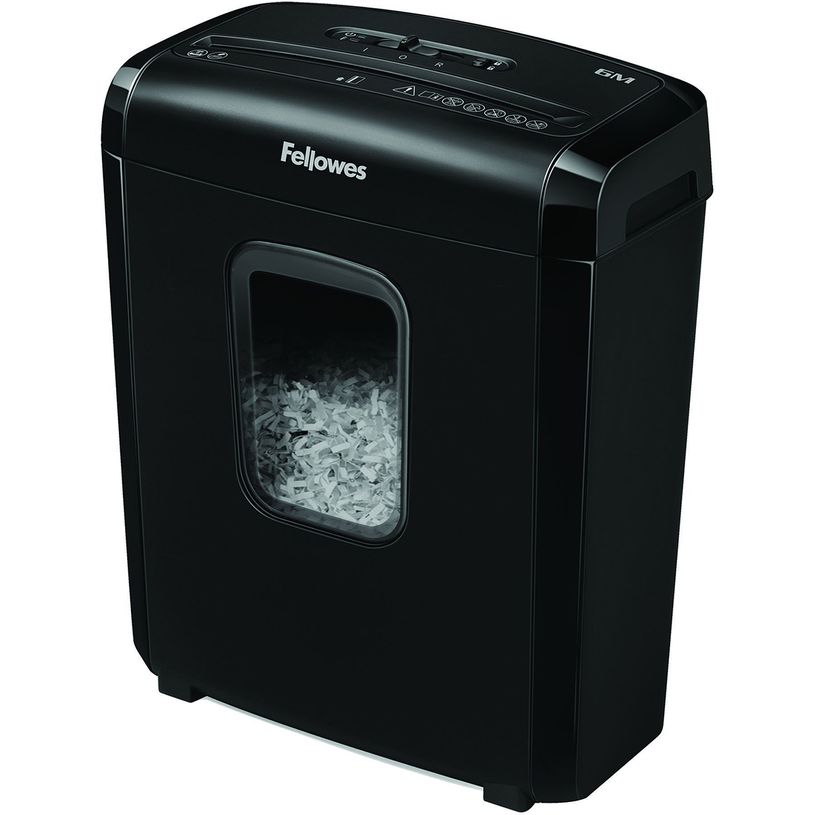 0043859743568-Fellowes Powershred 6M - destructeur de documents coupe croisée mini-cut - 6 feuilles - Co-P_79438259_1-0