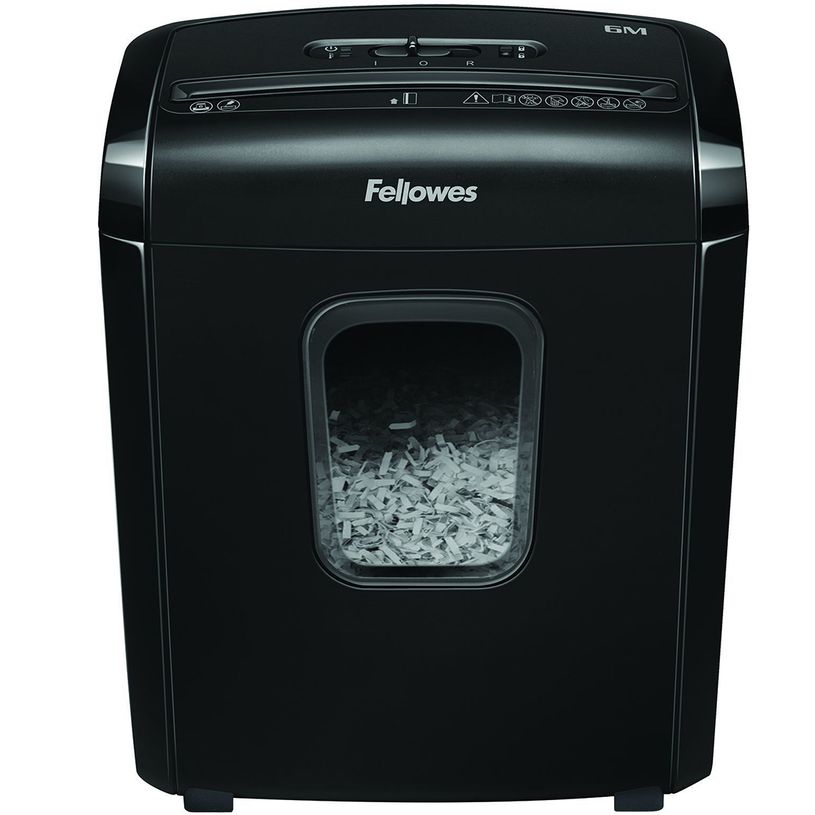 0043859743568-Fellowes Powershred 6M - destructeur de documents coupe croisée mini-cut - 6 feuilles - Co-P_79438259_6-5