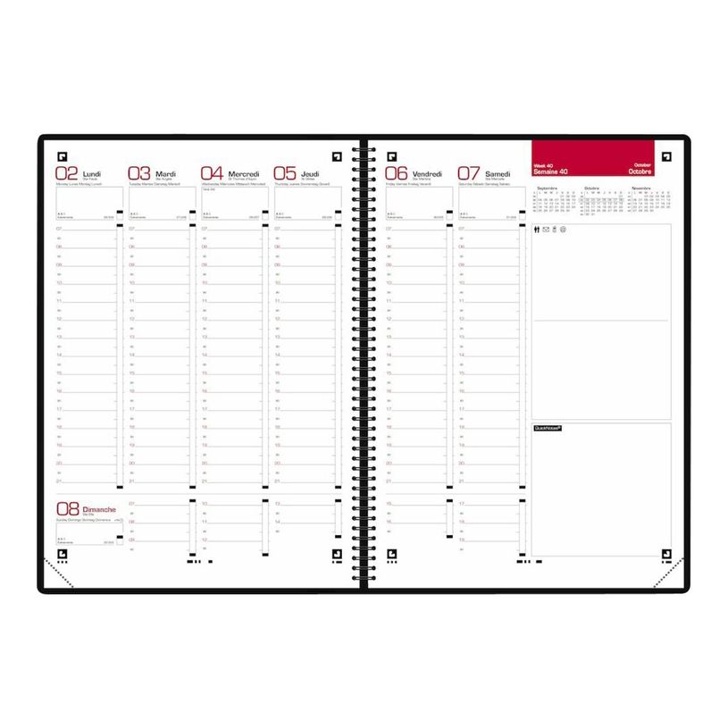 3147280151293-Agenda Heritage - 1 semaine sur 2 pages - 21 x 29,7 cm - disponible dans différentes coule-P_79438293_3-2
