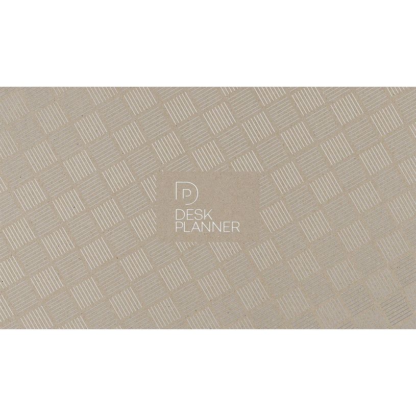 3147280154904-Agenda perpétuel Desk planner - 1 semaine sur 2 pages - 24 x 14 cm - Lecas--0