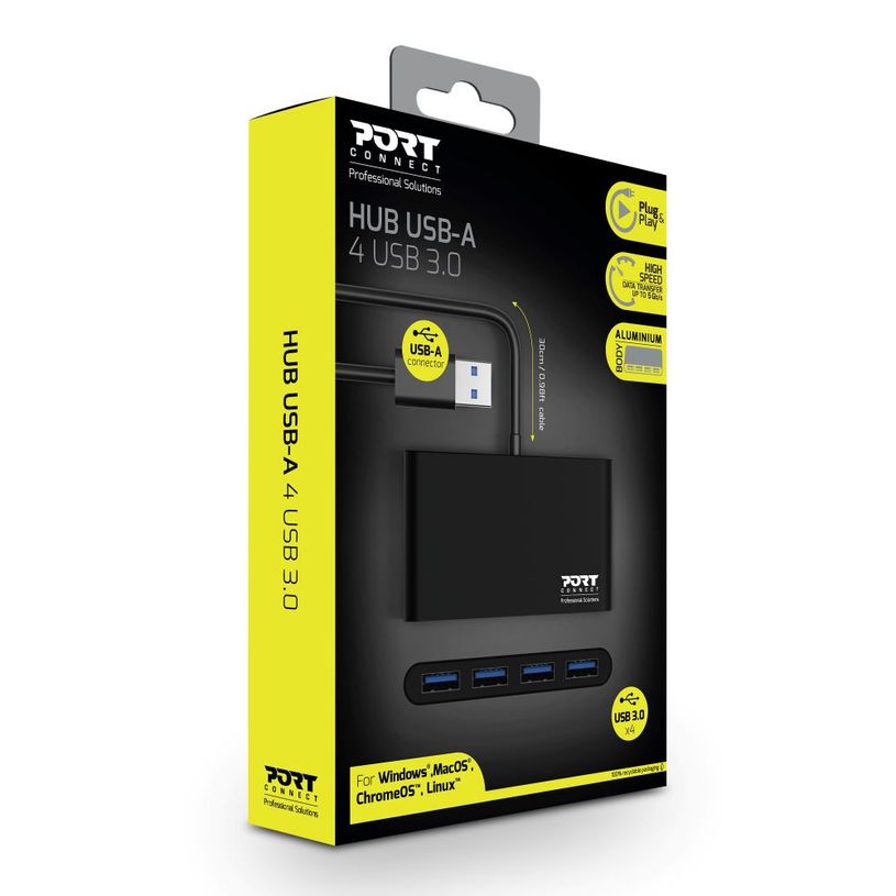 3567049001216-PORT Connect - Hub 4 ports USB 3.0--3