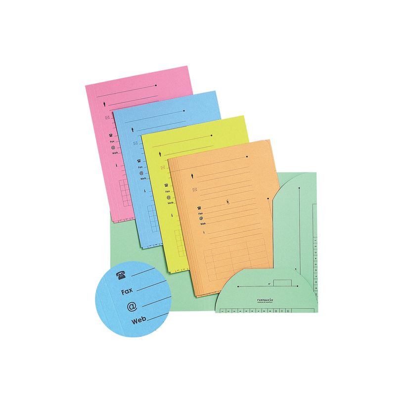 3362941006556-Oxford - 10 Chemises kraft à 2 rabats - coloris assortis-P_79438410_1-0